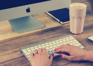 elearning - working on a computer